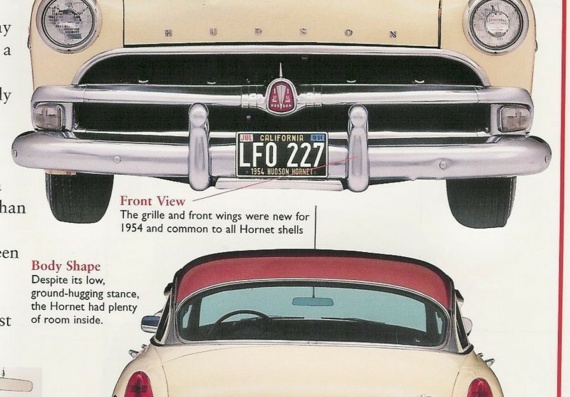 Hudson Hornet (1954) (Гудзон Хорнет (1954)) - чертежи (рисунки) автомобиля